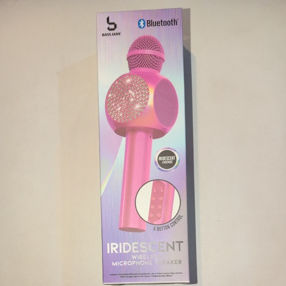 Bass Jaxx Pink Wireless Microphone Speaker